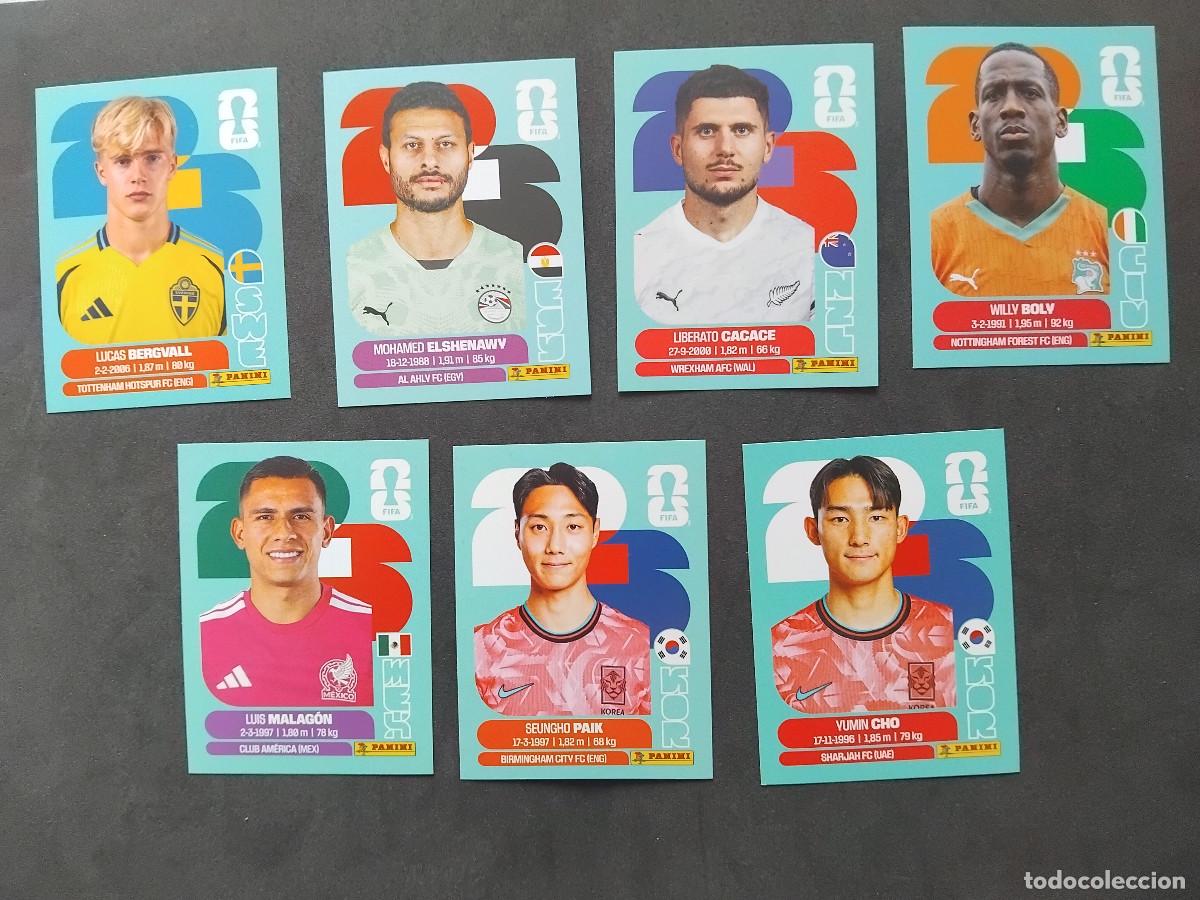 Cromos de f&uacute;tbol: 7 CROMOS MUNDIAL 2026 - LOTE DE 7 CROMOS VARIADOS - PANINI FIFA WORLD CUP 2026 - MUNDIAL 2026 26