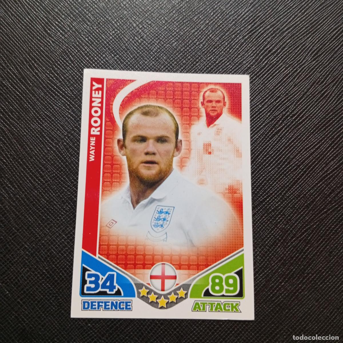 Cromos de f&uacute;tbol: ROONEY INGLATERRA MATCH ATTAX SOUTH AFRICA 2010 MUNDIAL CROMO WORLD FUTBOL 10 - A150 PG406