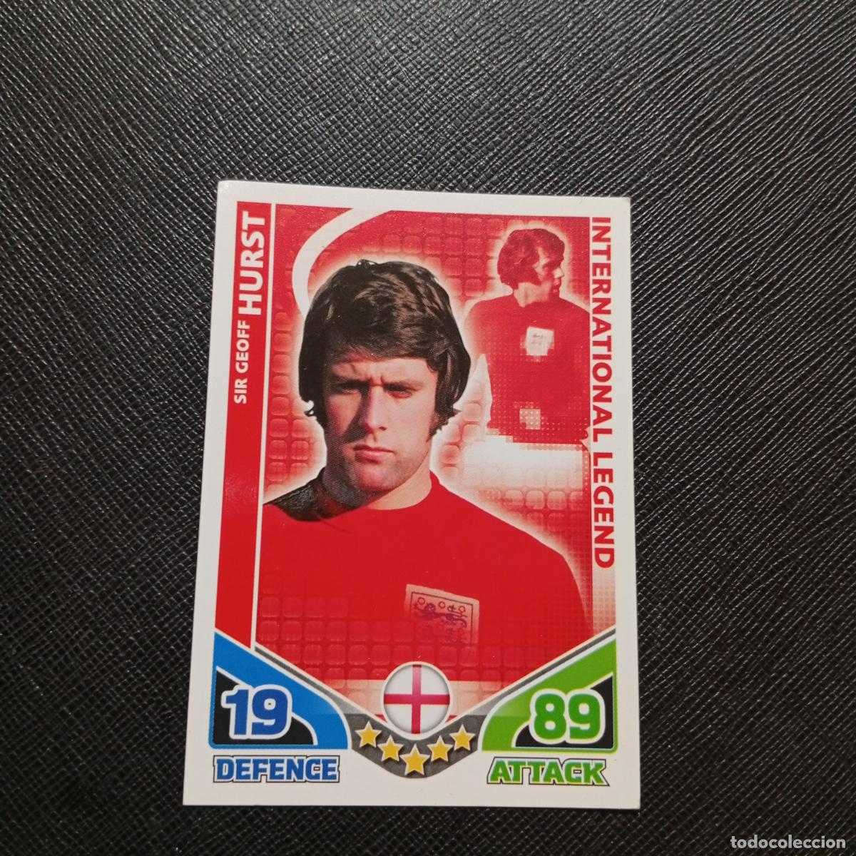 Cromos de f&uacute;tbol: HURST INGLATERRA MATCH ATTAX SOUTH AFRICA 2010 MUNDIAL CROMO WORLD FUTBOL 10 - A150 PG406 LEGEND