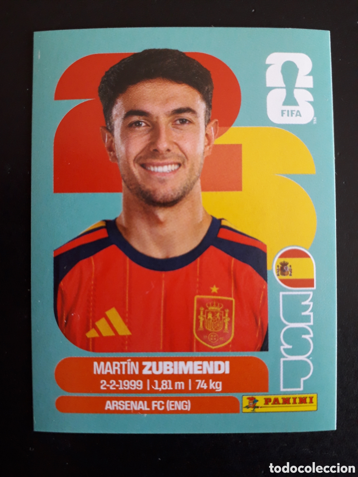 Cromos de f&uacute;tbol: ZUBIMENDI ESPA&Ntilde;A ESP 9 MUNDIAL F&Uacute;TBOL 2026 FIFA WORLD CUP PANINI SIN PEGAR PEDIDO M&Iacute;NIMO 3&euro;