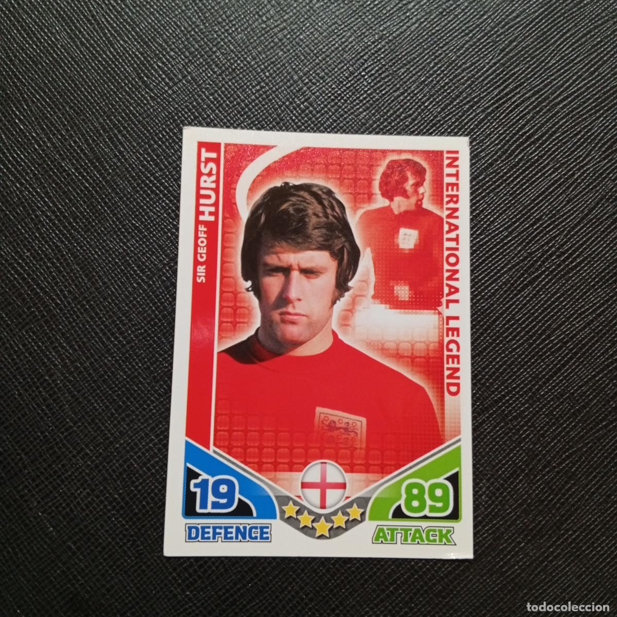 Cromos de f&uacute;tbol: HURST INGLATERRA MATCH ATTAX SOUTH AFRICA 2010 MUNDIAL CROMO WORLD FUTBOL 10 - A150 PG415 LEGEND