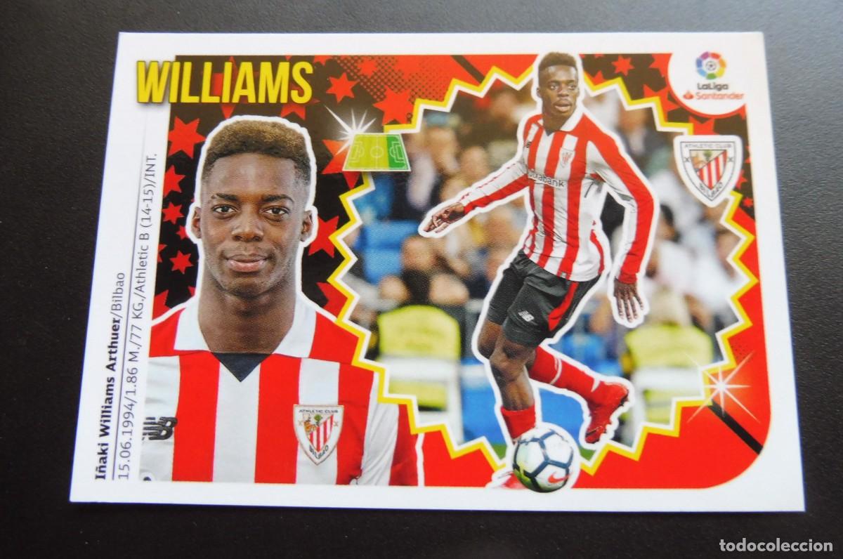Football Stickers: CROMOS PANINI - LIGA SANTANDER 2018/19 ESTE - ATHLETIC CLUB - N&Uacute;M 15 - WILLIAMS