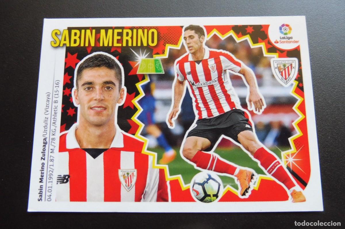 Cromos de Futebol: CROMOS PANINI - LIGA SANTANDER 2018/19 ESTE - ATHLETIC CLUB - N&Uacute;M 16 B - SABIN MERINO