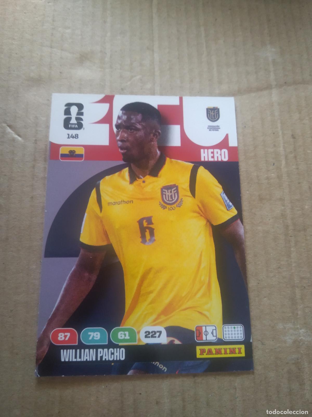 Cromos de f&uacute;tbol: 148 WILLIAN PACHO ECUADOR CROMO FUTBOL PANINI ADRENALYN MUNDIAL 2026 WORLD CUP