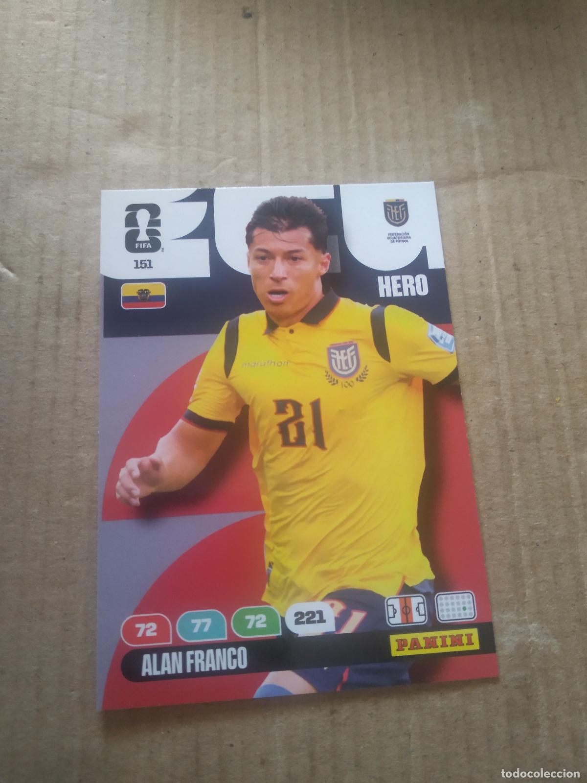 Cromos de f&uacute;tbol: 151 ALAN FRANCO ECUADOR CROMO FUTBOL PANINI ADRENALYN MUNDIAL 2026 WORLD CUP