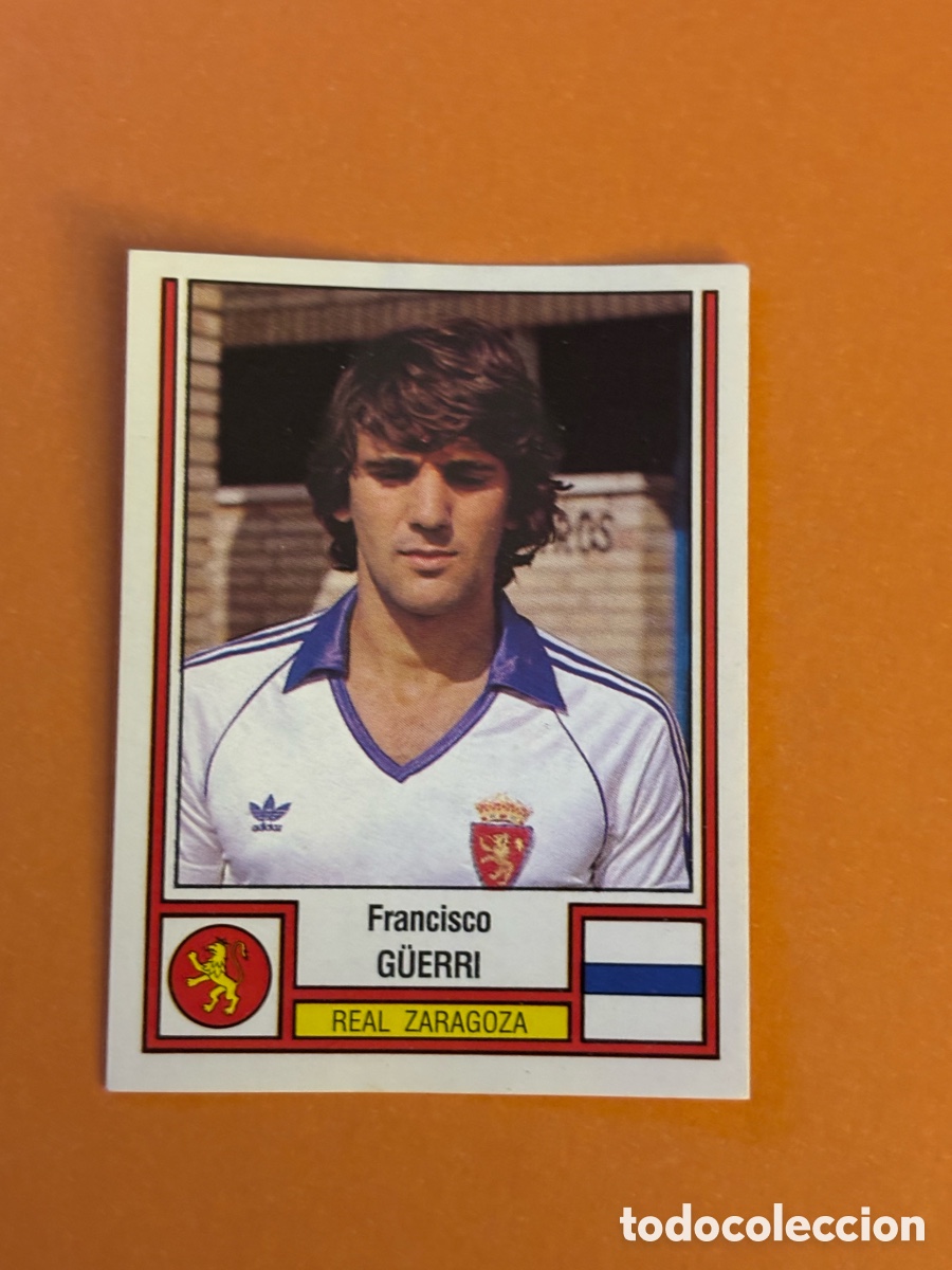 Cromos de f&uacute;tbol: Zaragoza - 321 G&uuml;erri - F&uacute;tbol 83 Panini 1982-1983, 82-83 - Nunca pegado