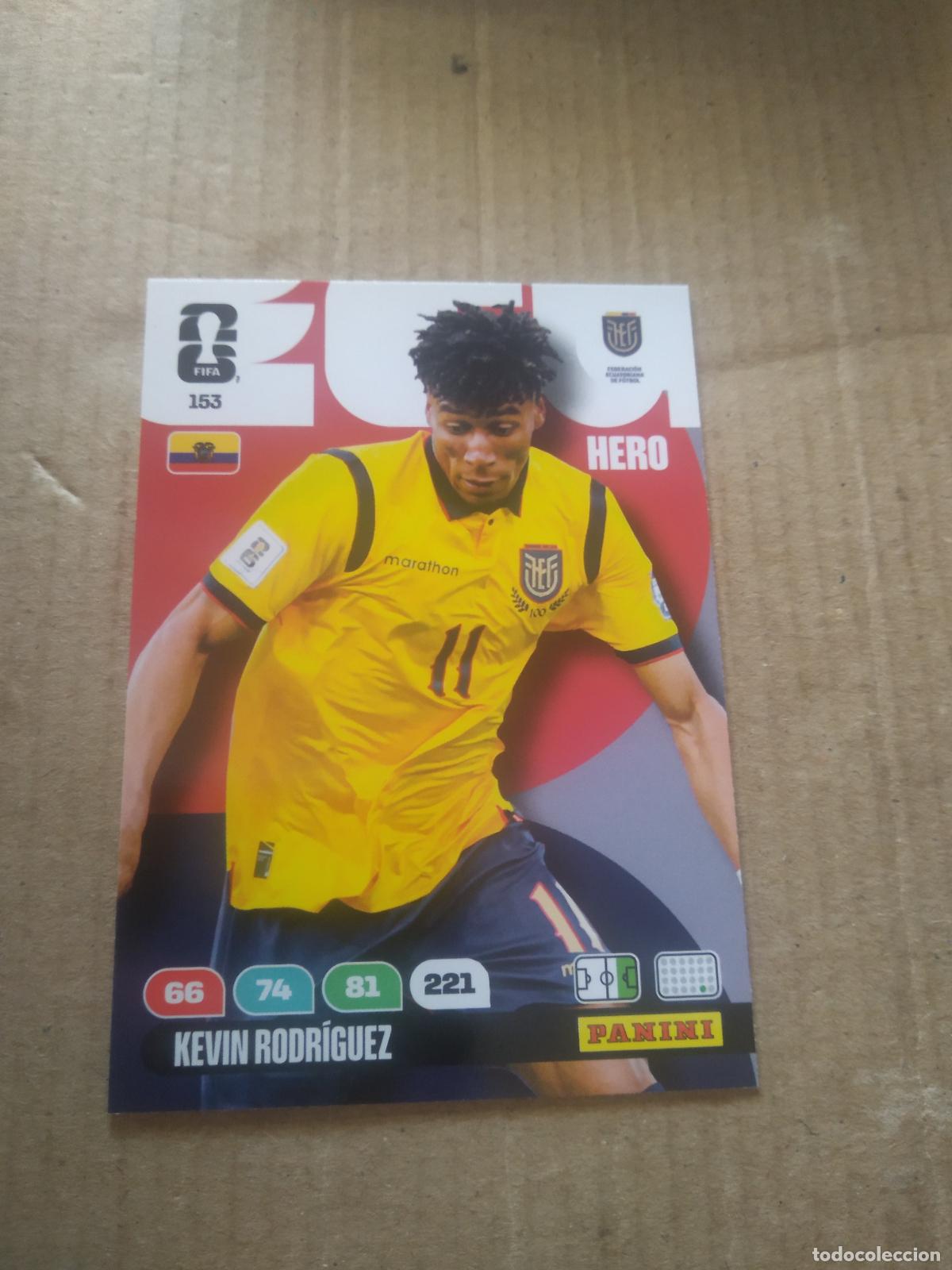 Cromos de f&uacute;tbol: 153 KEVIN RODRIGUEZ ECUADOR CROMO FUTBOL PANINI ADRENALYN MUNDIAL 2026 WORLD CUP