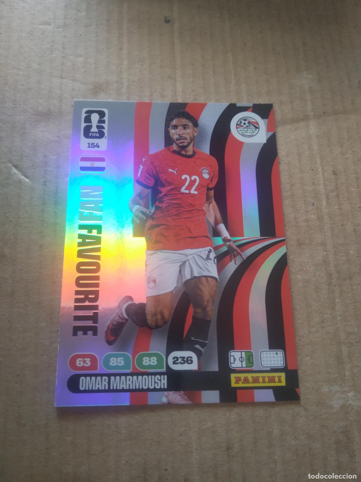 Cromos de f&uacute;tbol: 154 OMAR MARMOUSH EGIPTO CROMO FUTBOL PANINI ADRENALYN MUNDIAL 2026 WORLD CUP