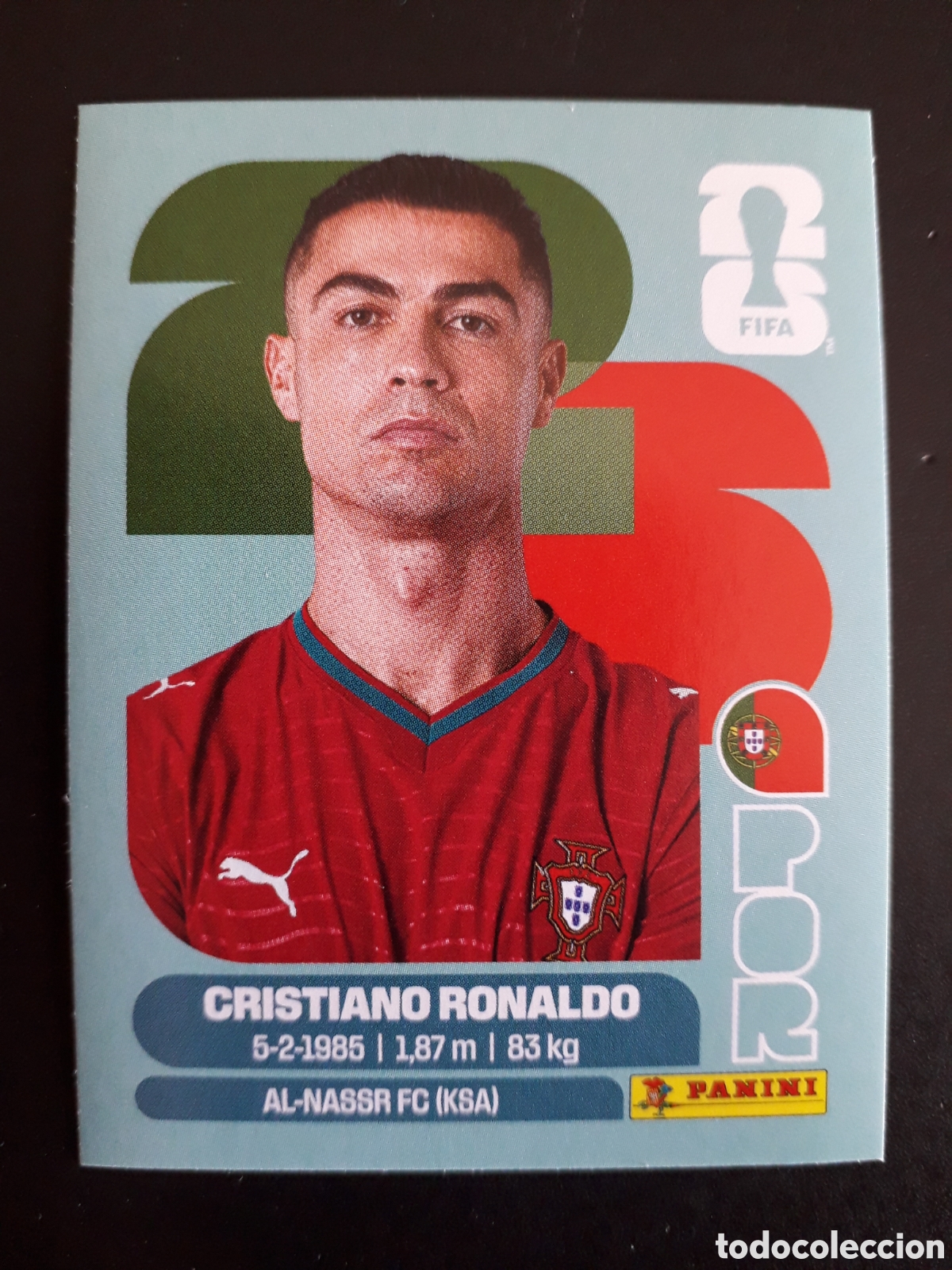 Cromos de Futebol: CRISTIANO RONALDO PORTUGAL POR 15 MUNDIAL F&Uacute;TBOL 2026 FIFA WORLD CUP PANINI SIN PEG PEDIDO M&Iacute;NIMO 3&euro;