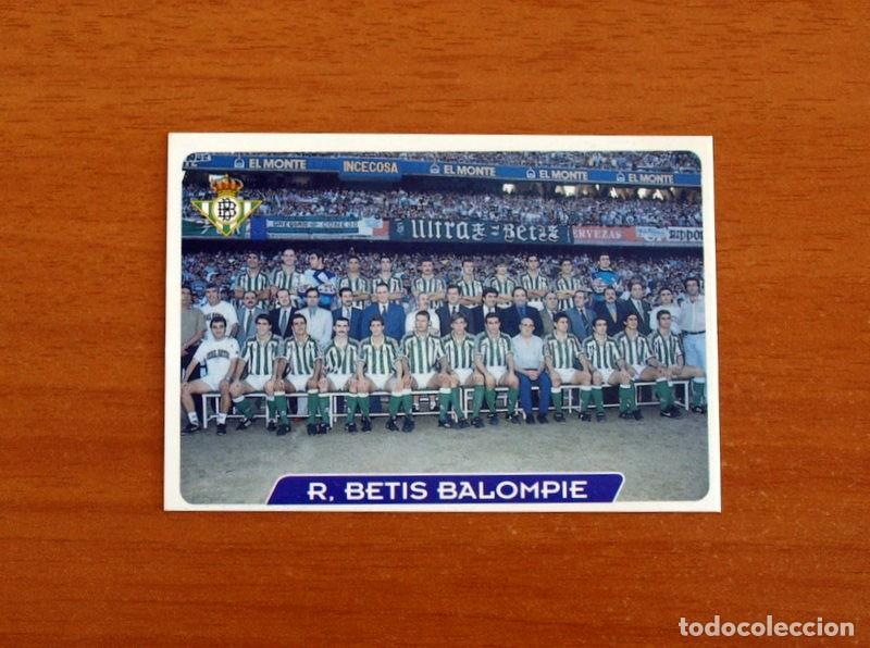 Cromos de f&uacute;tbol: Real Betis -N&ordm; 37 Plantilla-Equipo -Las Fichas de la Liga 95-96-1995-1996 -Mundicromo Sport