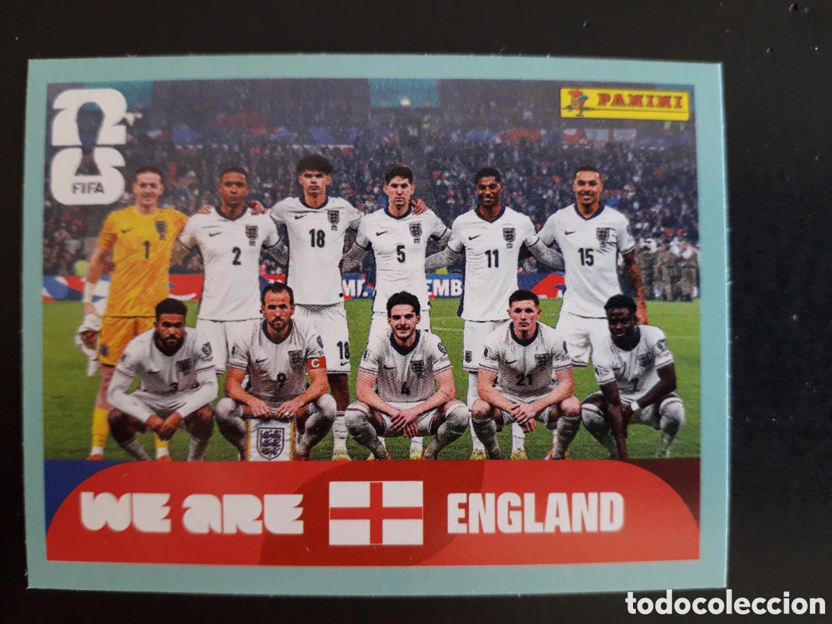 Cartes &agrave; collectionner de Football: EQUIPO INGLATERRA ENG 13 MUNDIAL F&Uacute;TBOL 2026 FIFA WORLD CUP PANINI SIN PEGAR PEDIDO M&Iacute;NIMO 3&euro;