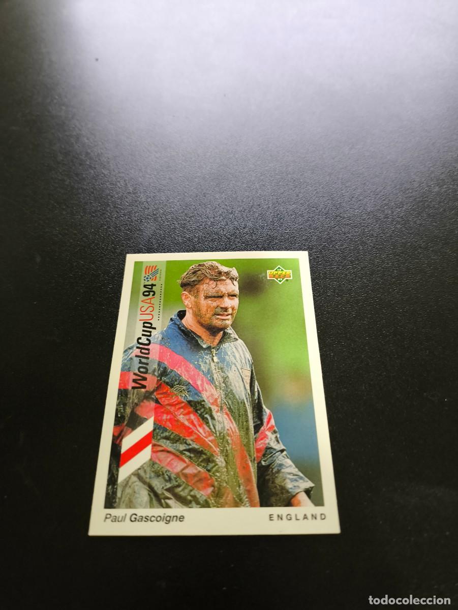 Football Stickers: 56 Paul Gascoigne ENGLAND INGLATERRA UPPER DECK WORLD CUP MUNDIAL USA 94 1994 NO PANINI LIGA ESTE