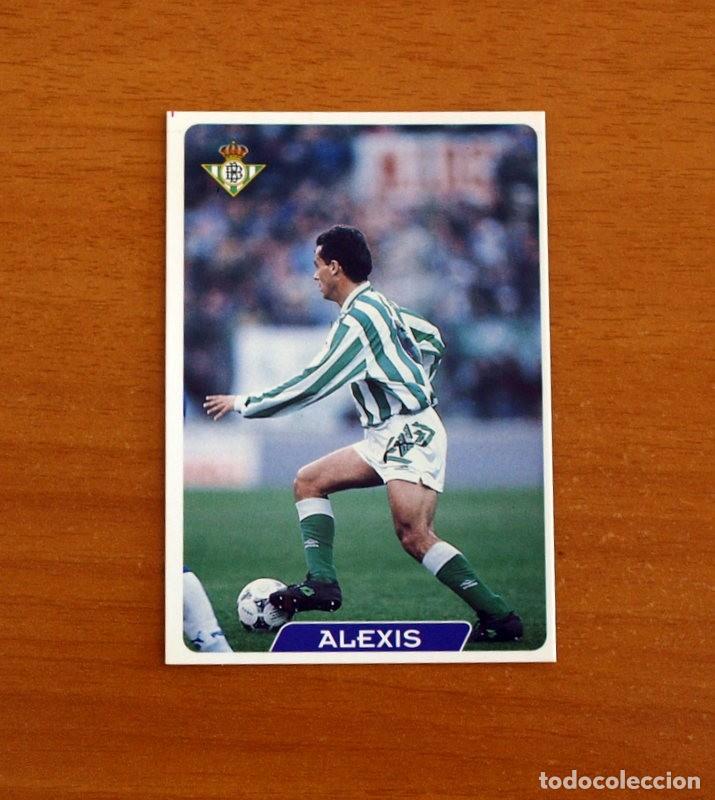 Football Stickers: Real Betis -N&ordm; 48 Alexis -Las Fichas de la Liga 95-96-1995-1996 -Mundicromo Sport