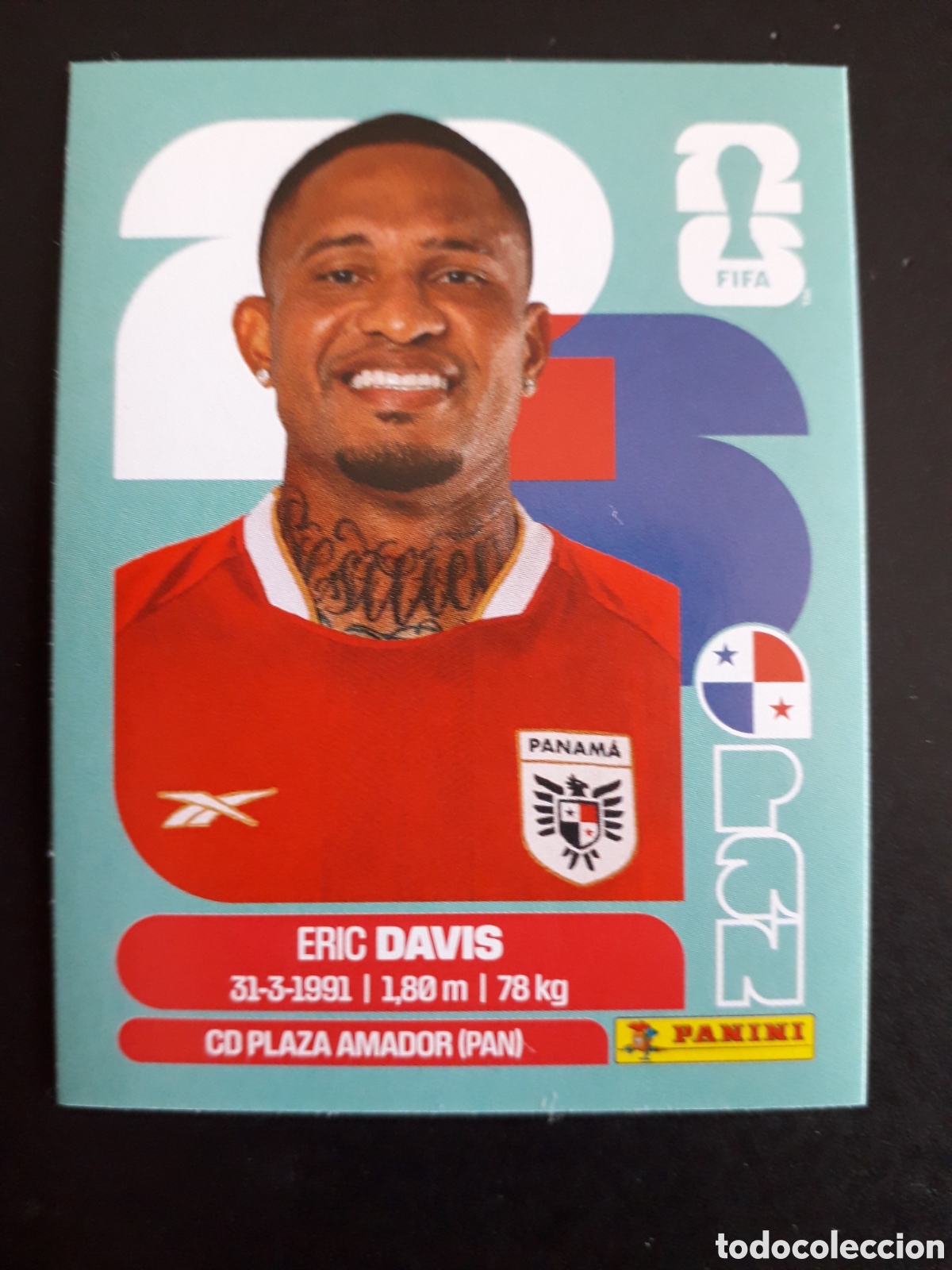 Cromos de f&uacute;tbol: DAVIS PANAM&Aacute; PAN 7 MUNDIAL F&Uacute;TBOL 2026 FIFA WORLD CUP PANINI SIN PEGAR PEDIDO M&Iacute;NIMO 3&euro;