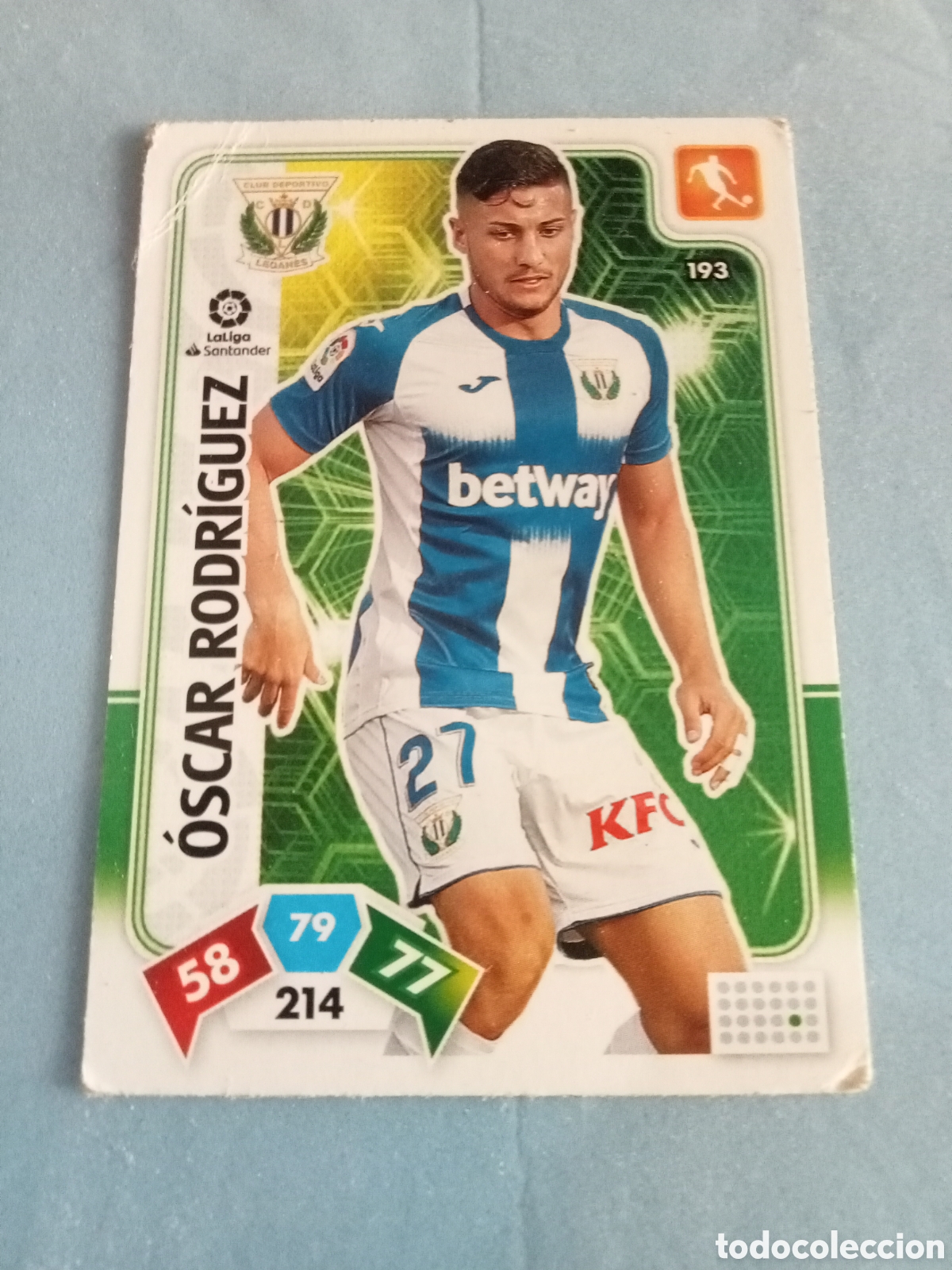 Fu&szlig;ball-Sticker: Cromo 193 &Oacute;scar Rodr&iacute;guez Adrenalyn XL 2019-20