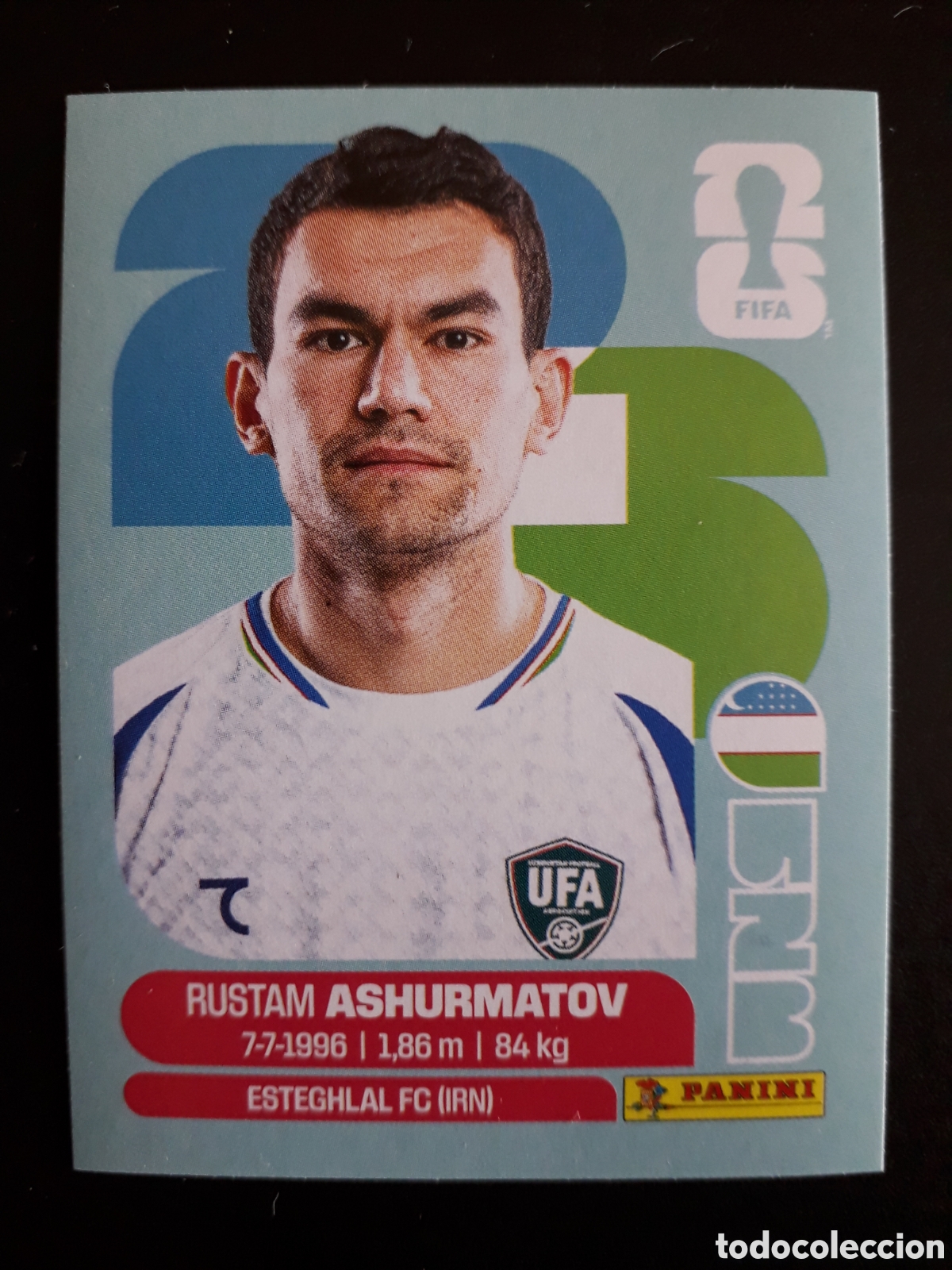 Fu&szlig;ball-Sticker: ASHURMATOV UZBEKISTAN UZB 7 MUNDIAL F&Uacute;TBOL 2026 FIFA WORLD CUP PANINI SIN PEGAR PEDIDO M&Iacute;NIMO 3&euro;