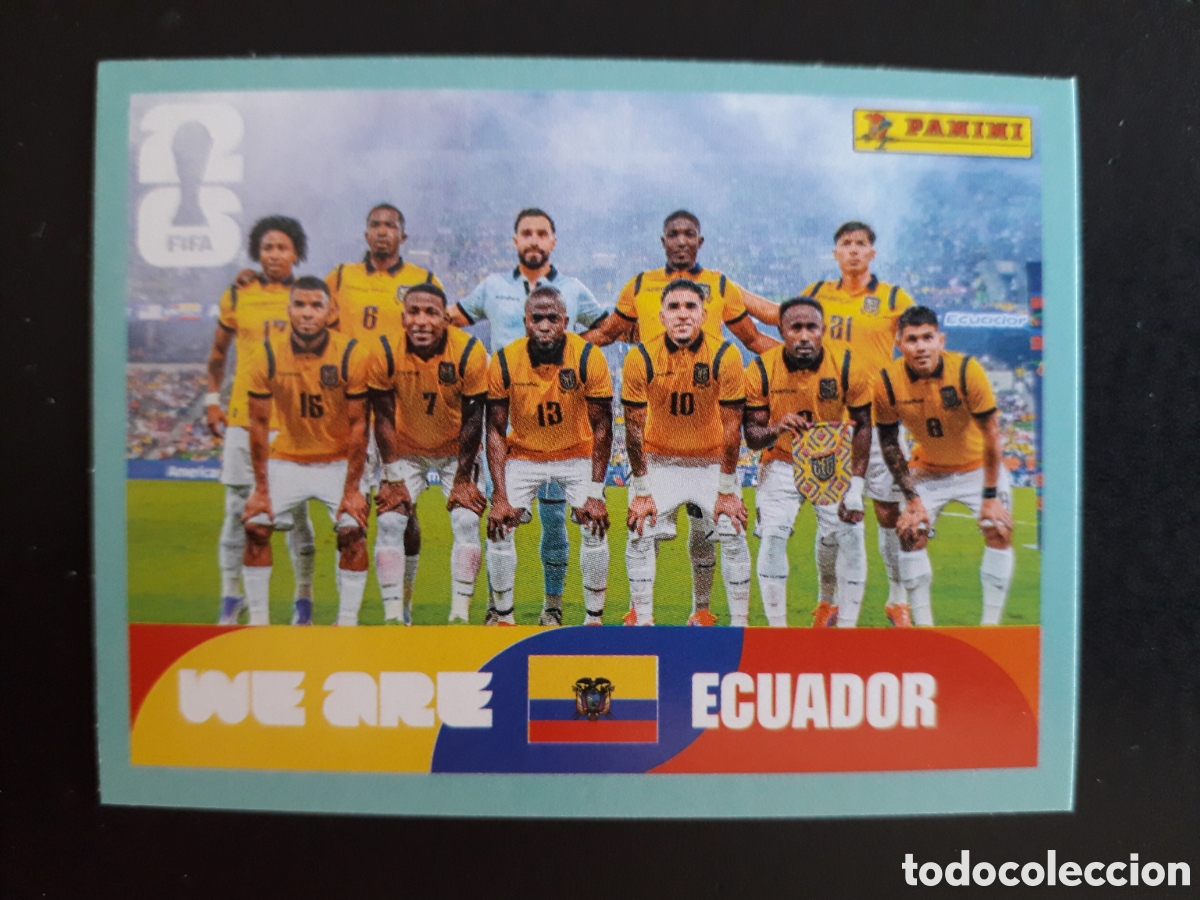 Cromos de f&uacute;tbol: EQUIPO ECUADOR ECU 13 MUNDIAL F&Uacute;TBOL 2026 FIFA WORLD CUP PANINI SIN PEGAR PEDIDO M&Iacute;NIMO 3&euro;.