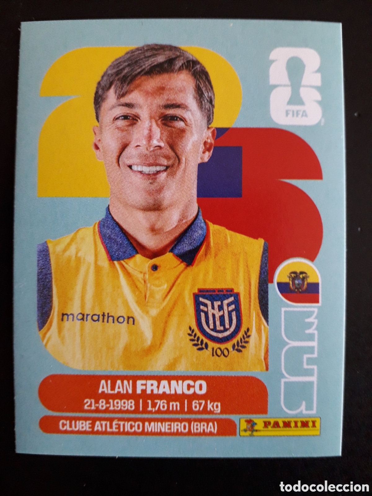 Fu&szlig;ball-Sticker: FRANCO ECUADOR ECU 10 MUNDIAL F&Uacute;TBOL 2026 FIFA WORLD CUP PANINI SIN PEGAR PEDIDO M&Iacute;NIMO 3&euro;