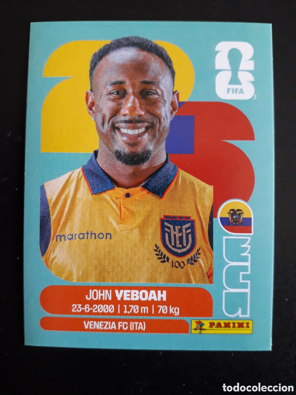 Cromos de f&uacute;tbol: YEBOAH ECUADOR ECU 14 MUNDIAL F&Uacute;TBOL 2026 FIFA WORLD CUP PANINI SIN PEGAR PEDIDO M&Iacute;NIMO 3&euro;.