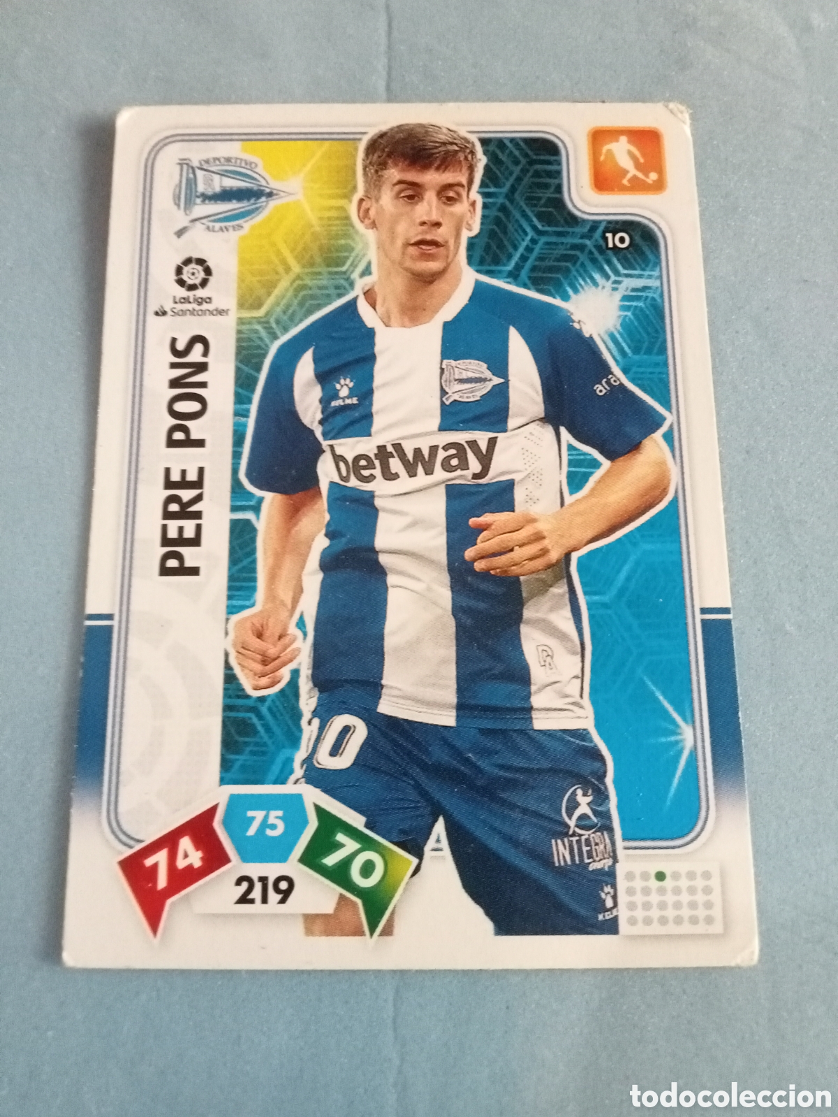 Cromos de f&uacute;tbol: Cromo 10 Pere Pons Adrenalyn XL 2019-20