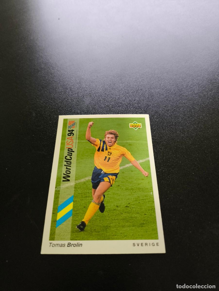 Cromos de f&uacute;tbol: 65 Tomas Brolin SUECIA SWEDEN UPPER DECK WORLD CUP MUNDIAL USA 94 1994 NO PANINI LIGA ESTE