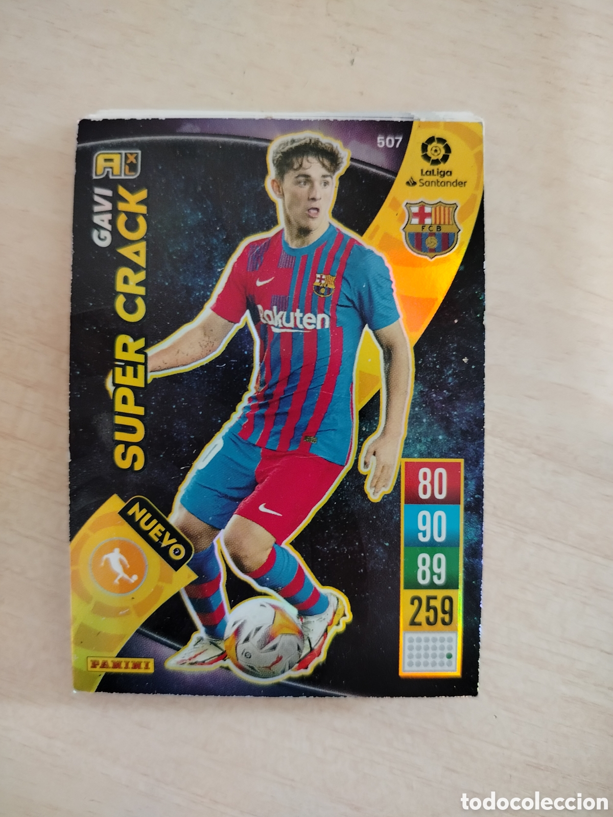 Cromos de f&uacute;tbol: GAVI SUPER CRACK 507 ADRENALYN 2021 2022 21 22