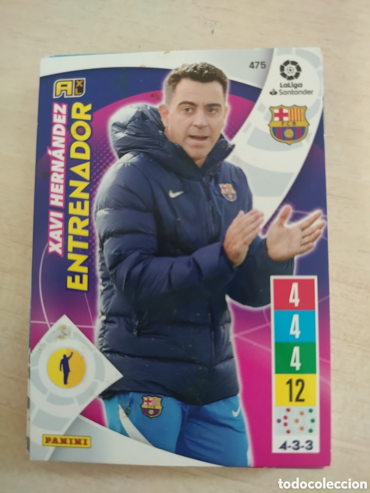 Cromos de f&uacute;tbol: XAVI HERNANDEZ ENTRENADOR 475 ADRENALYN 2021 2022 21 22
