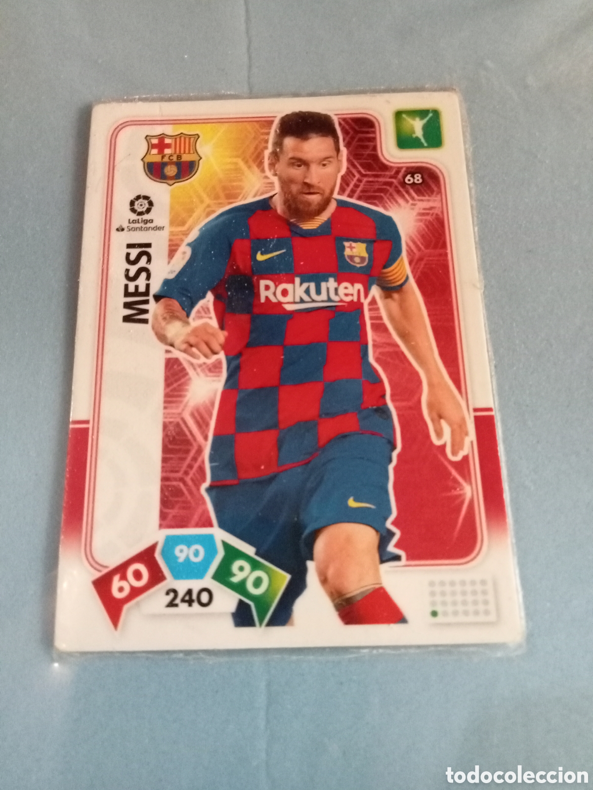 Cromos de f&uacute;tbol: Cromo 68 Messi Adrenalyn XL 2019-20