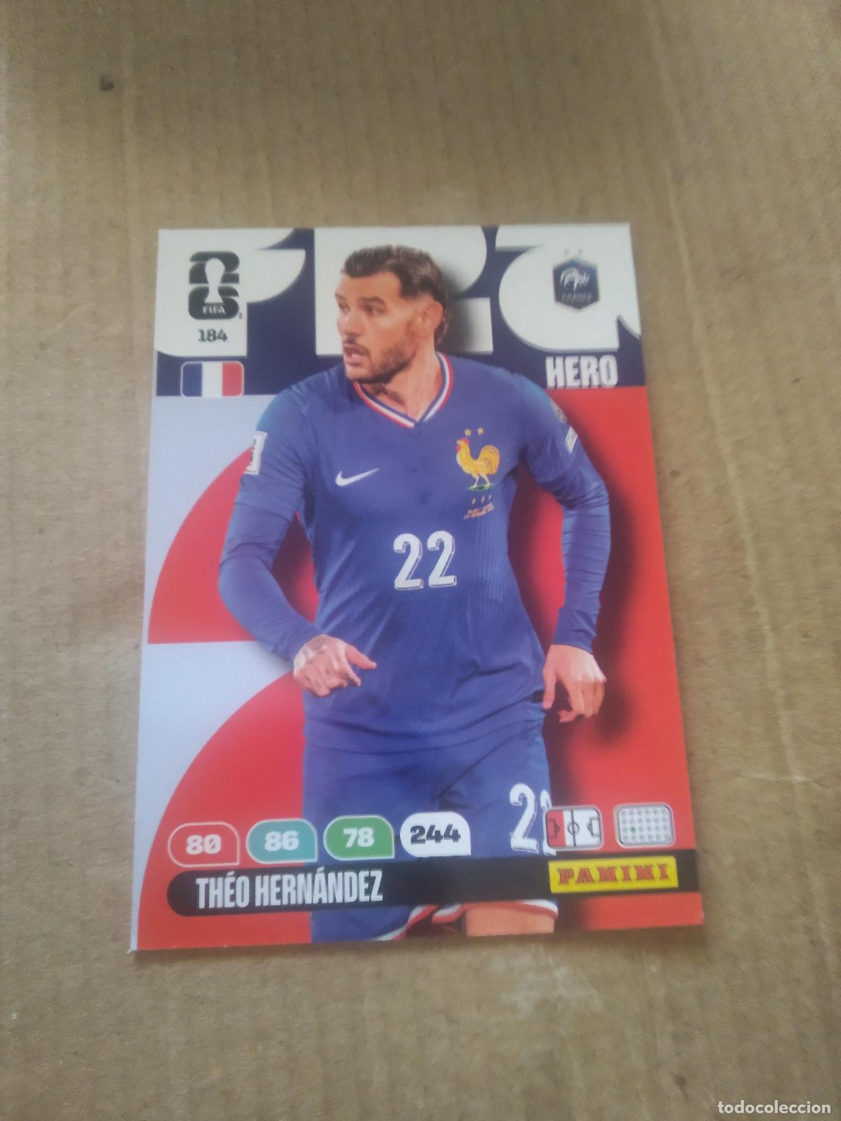 Cromos de f&uacute;tbol: 184 THEO HERNANDEZ FRANCIA CROMO FUTBOL PANINI ADRENALYN MUNDIAL 2026 WORLD CUP