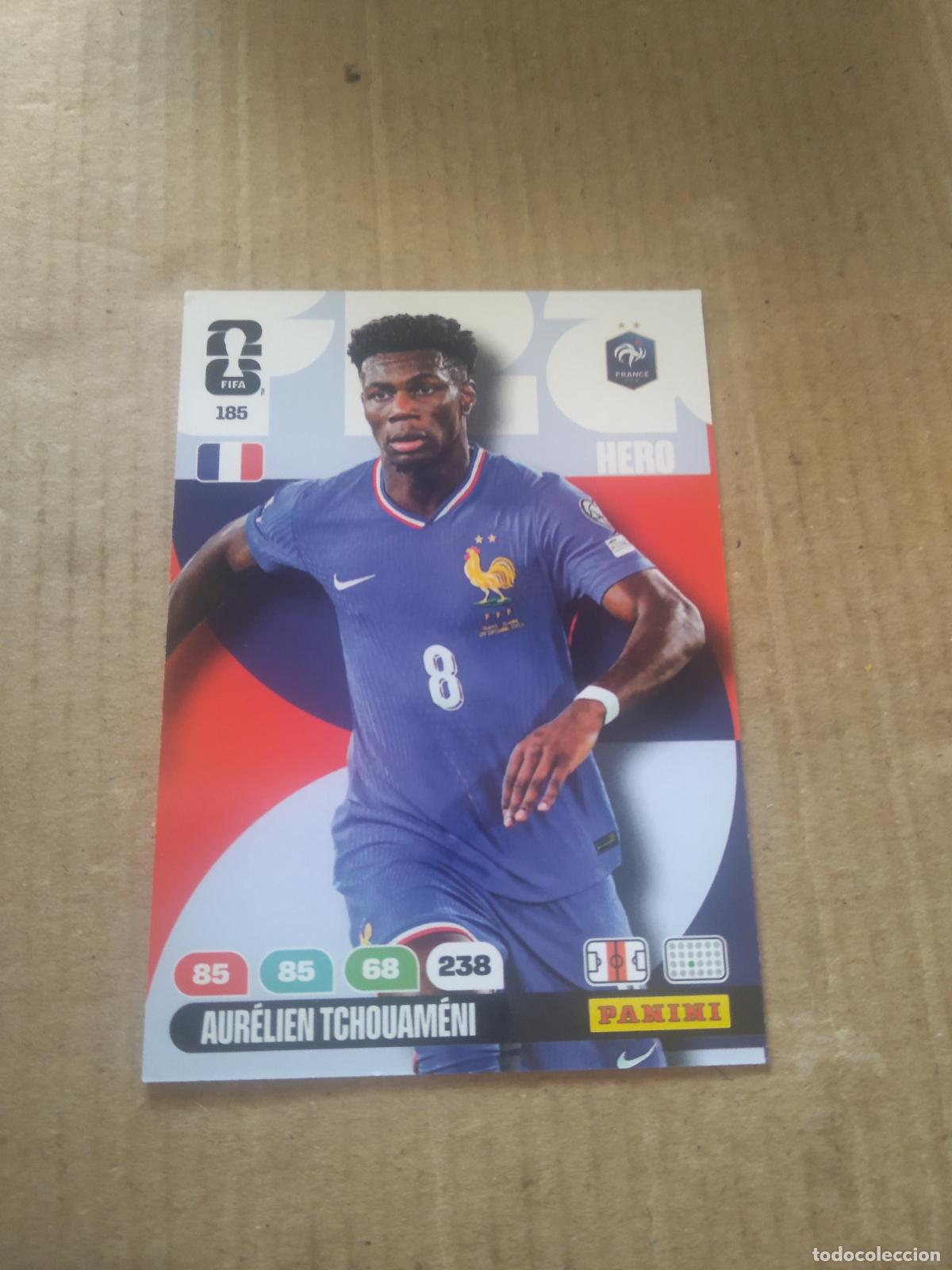 Cromos de f&uacute;tbol: 185 TCHOUAMENI FRANCIA CROMO FUTBOL PANINI ADRENALYN MUNDIAL 2026 WORLD CUP