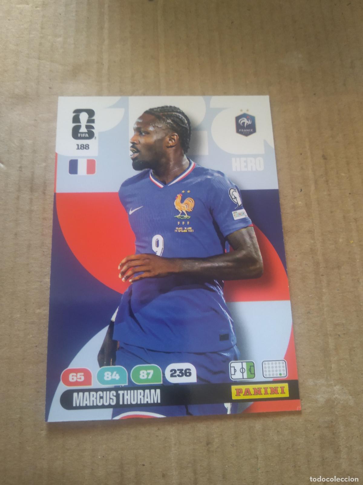 Cromos de f&uacute;tbol: 188 MARCUS THURAM FRANCIA CROMO FUTBOL PANINI ADRENALYN MUNDIAL 2026 WORLD CUP
