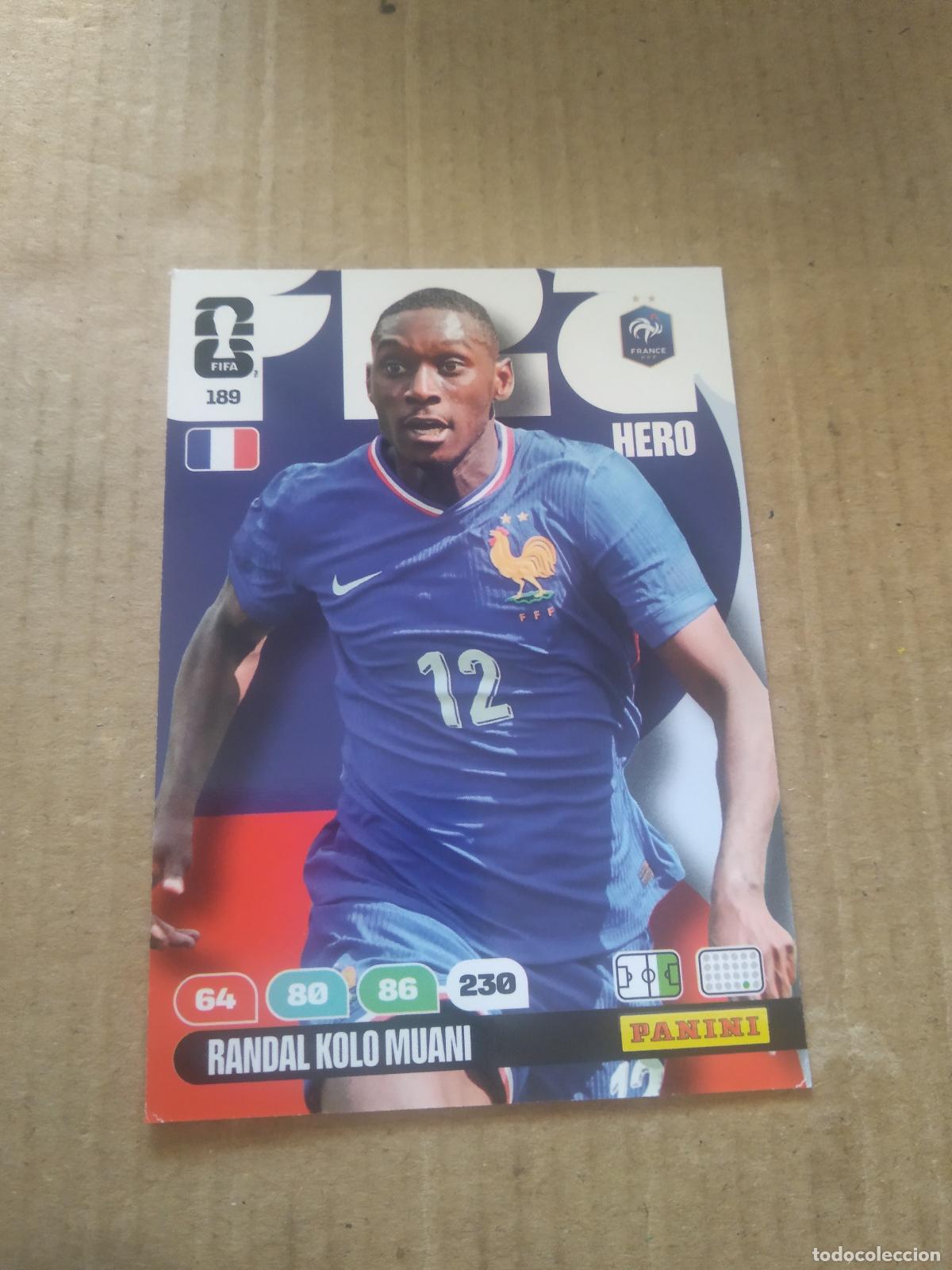 Cromos de f&uacute;tbol: 189 KOLO MUANI FRANCIA CROMO FUTBOL PANINI ADRENALYN MUNDIAL 2026 WORLD CUP