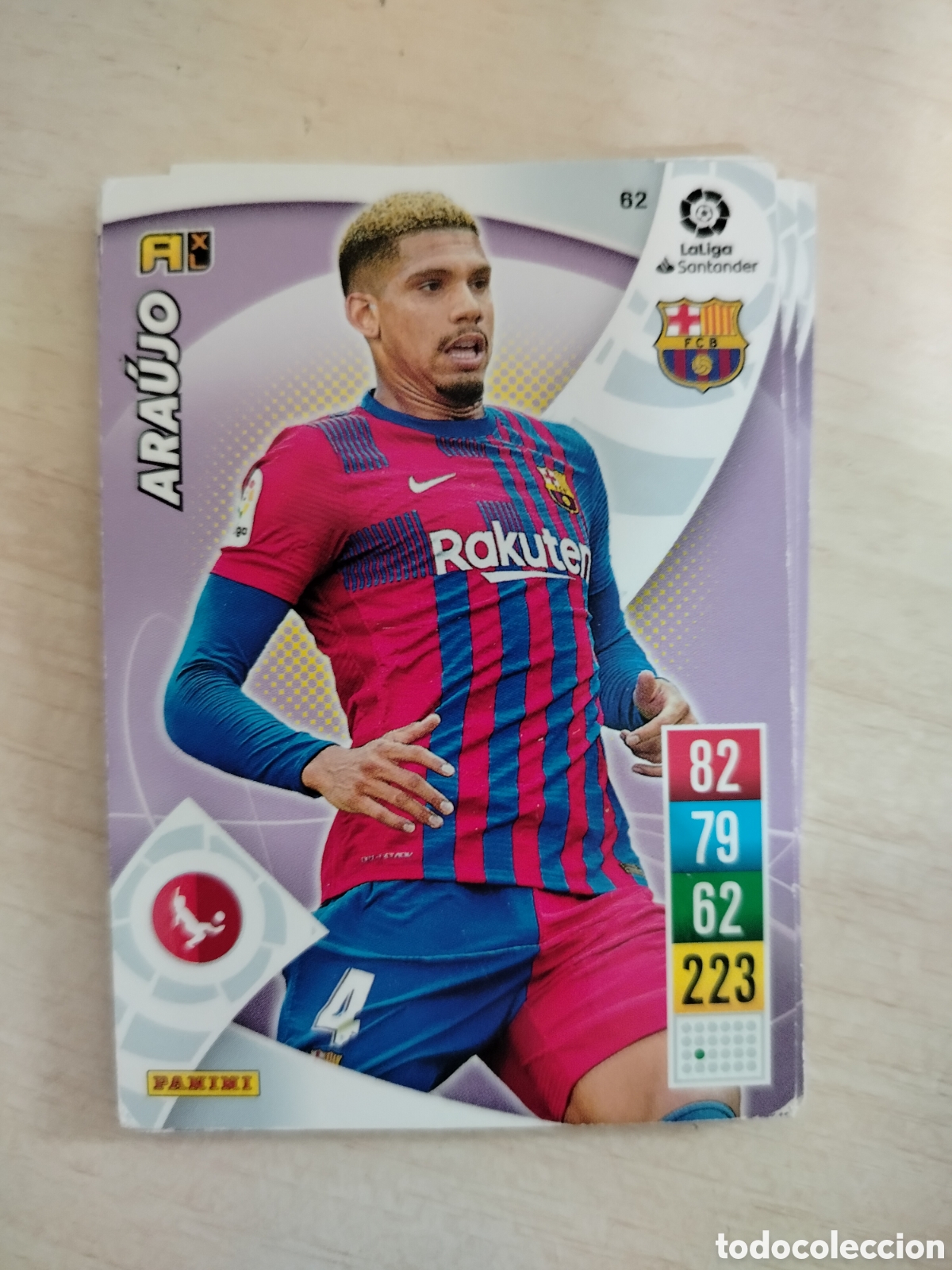 Cromos de f&uacute;tbol: ARAUJO 62 ADRENALYN 2021 2022 21 22