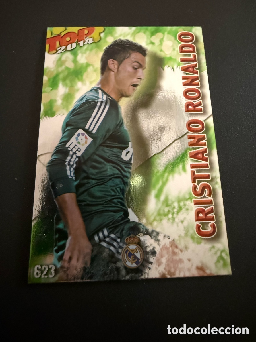 Cromos de f&uacute;tbol: MUNDICROMO. 2014. n 623. CRISTIANO RONALDO. TOP. VERDE
