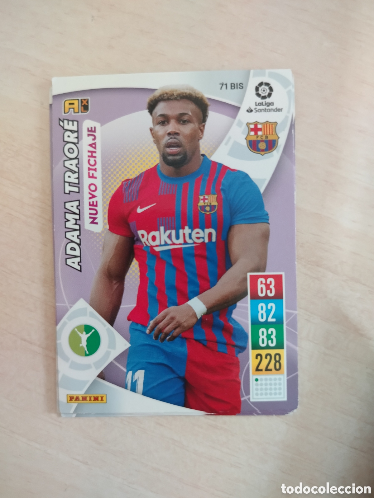 Cromos de f&uacute;tbol: ADAMA TRAORE 71 BIS ADRENALYN 2021 2022 21 22
