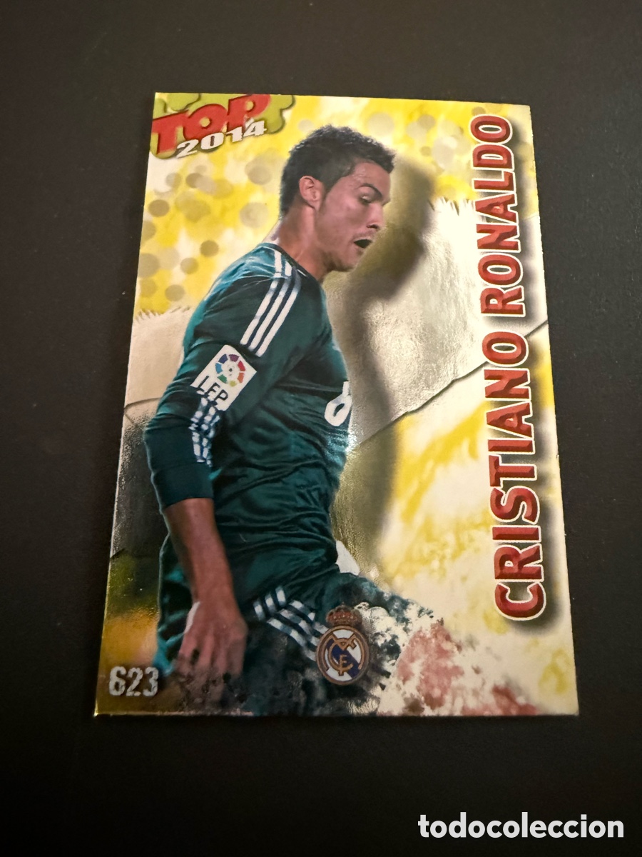 Cromos de f&uacute;tbol: MUNDICROMO 2014. n 623. CRISTIANO RONALDO. TOP. AMARILLO