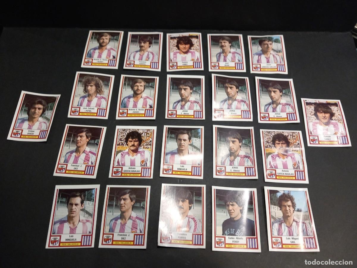 Cromos de f&uacute;tbol: REAL VALLADOLID LOTE DE CROMOS FUTBOL 1983 PANINI PANRICO NUNCA PEGADOS / COMPRA MIN&Iacute;MA 5 &euro;