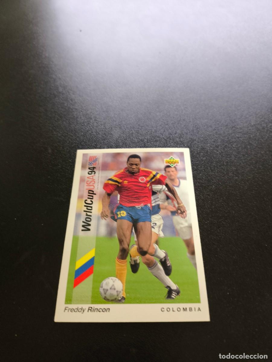 Fu&szlig;ball-Sticker: 83 Freddy Rincon COLOMBIA REAL MADRID UPPER DECK WORLD CUP MUNDIAL USA 94 1994 NO PANINI LIGA ESTE