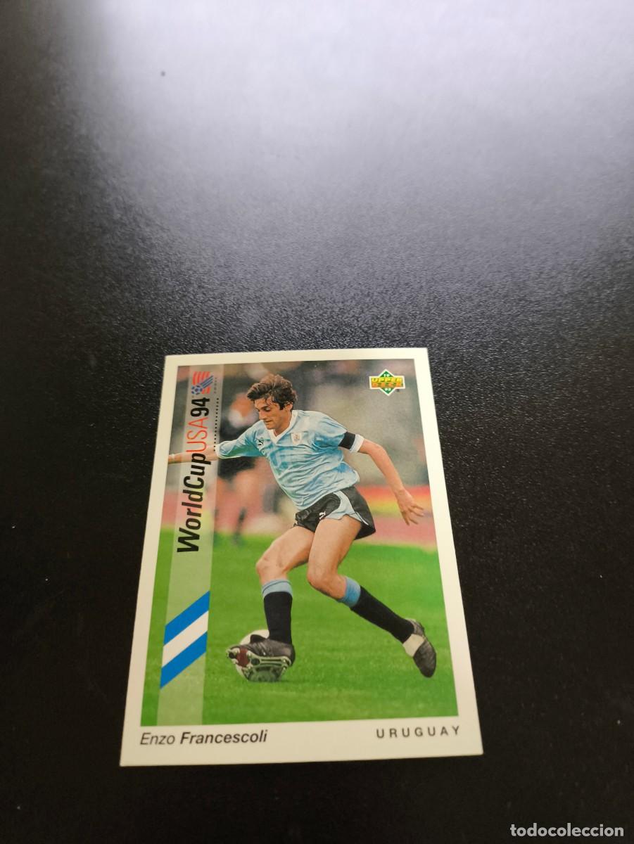 Cromos de Futebol: 84 Enzo Francescoli URUGUAY UPPER DECK WORLD CUP MUNDIAL USA 94 1994 NO PANINI LIGA ESTE