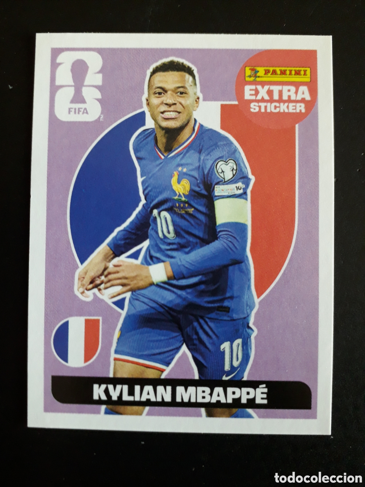 Cromos de Futebol: KYLIAN MBAPP&Eacute; FRANCIA EXTRA STICKER MUNDIAL F&Uacute;TBOL 2026 FIFA WORLD CUP PANINI SIN PEGAR
