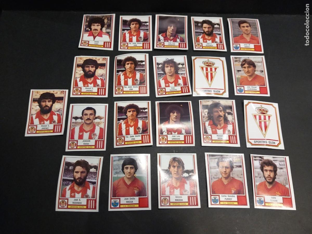 Cromos de Futebol: SPORTING DE GIJON LOTE DE CROMOS FUTBOL 1983 PANINI PANRICO NUNCA PEGADOS / COMPRA MIN&Iacute;MA 5 &euro;