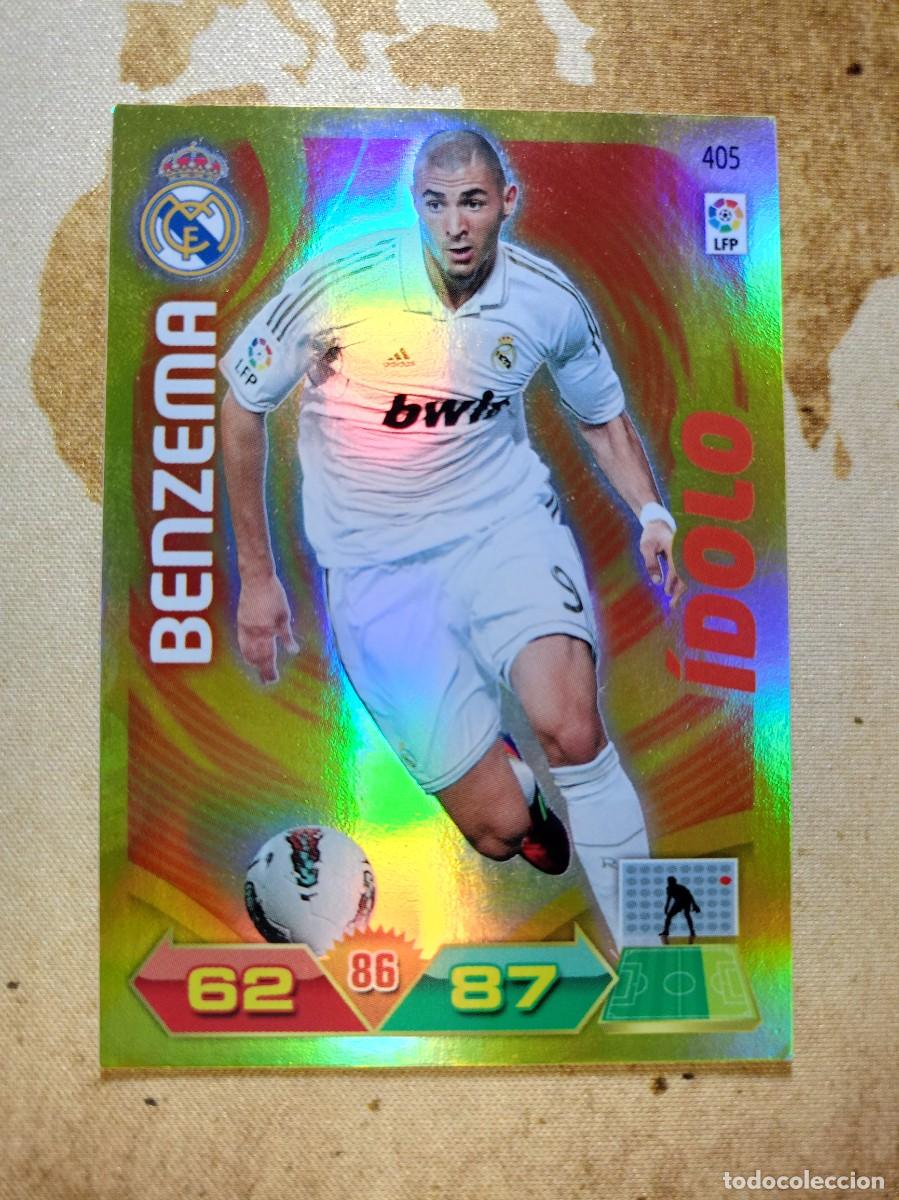 Cromos de f&uacute;tbol: &Iacute;dolo 405 BENZEMA Adrenalyn 2011-12