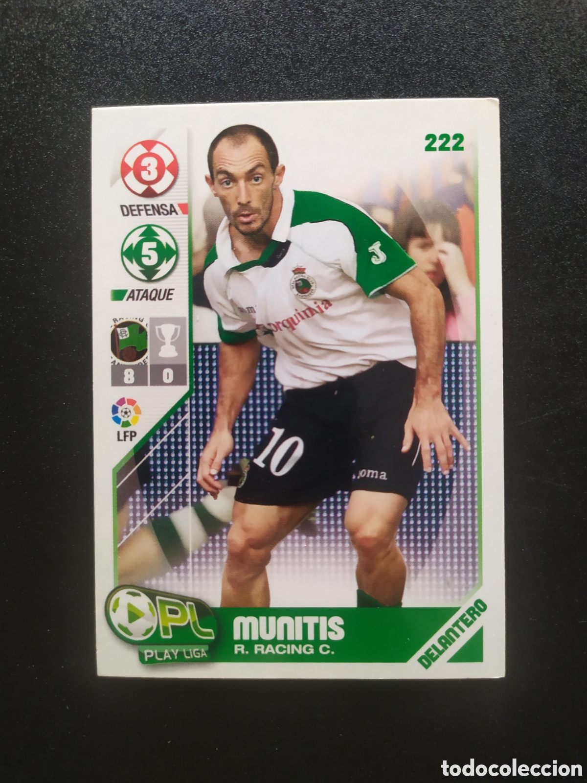 Cromos de f&uacute;tbol: Play liga 2007 2008 07 08 panini Munitis n&deg; 222 Racing Santander