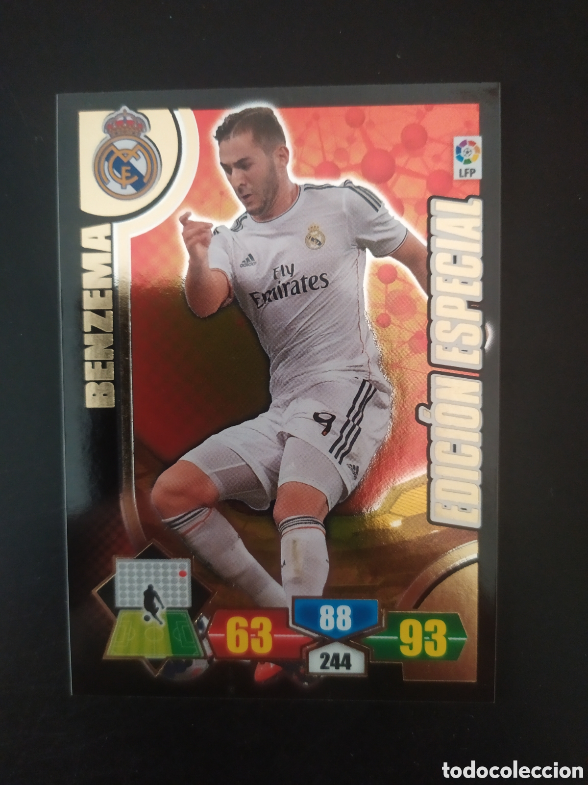 Cromos de f&uacute;tbol: Adrenalyn 2013 2014 13 14 panini Benzema edicion especial Real Madrid