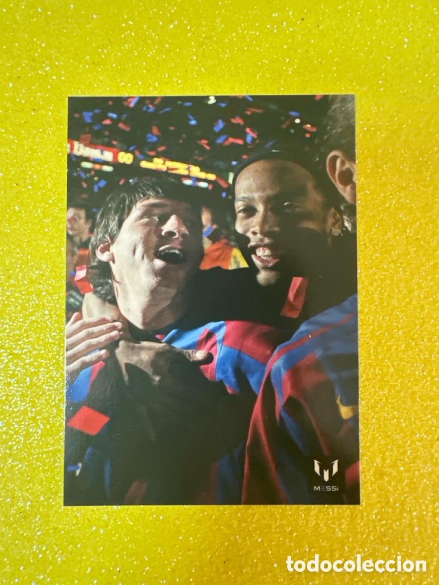Football Stickers: 6 OFFICIAL MESSI CARD COLLECTION 2013 EDITORIAL ICONS