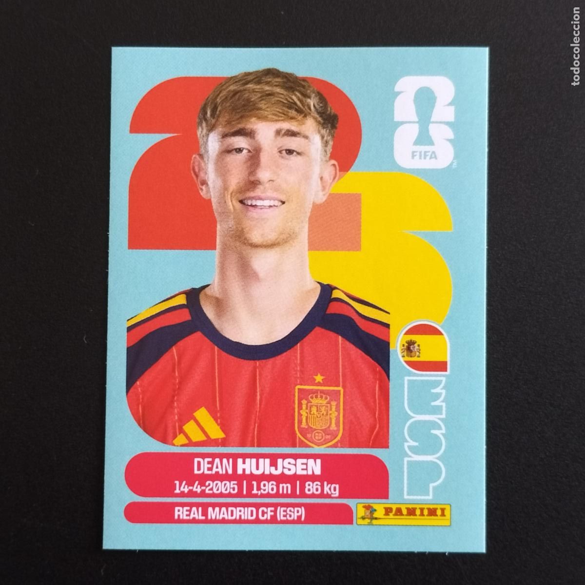 Cromos de f&uacute;tbol: ESP 5 DEAN HUIJSEN ESPA&Ntilde;A CROMOS STICKER MUNDIAL 26 2026 FIFA WORLD CUP PANINI