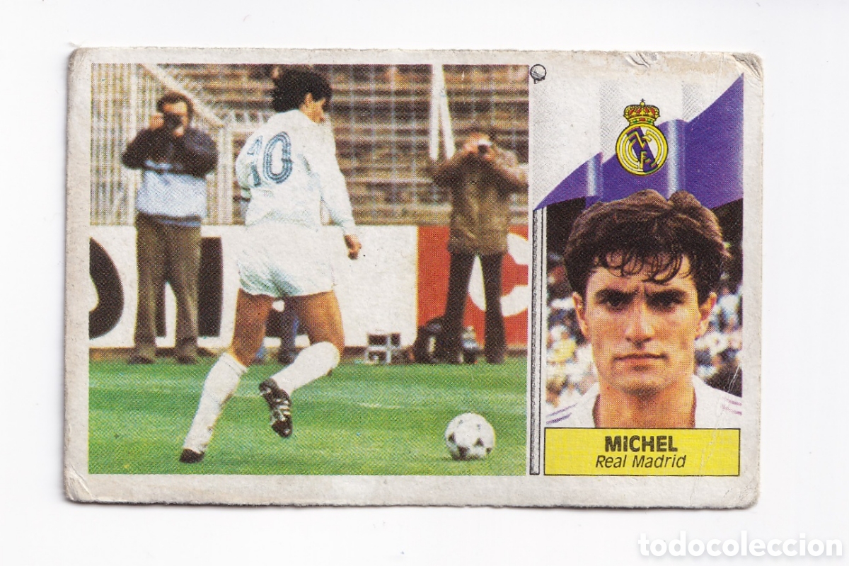 Cromos de f&uacute;tbol: Cromo f&uacute;tbol Michel Real Madrid 1986 1987 Ediciones Este