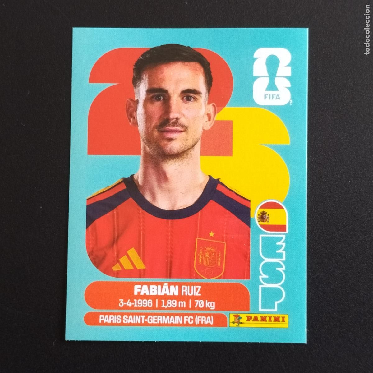 Cromos de f&uacute;tbol: ESP 12 FABIAN RUIZ ESPA&Ntilde;A CROMOS STICKER MUNDIAL 26 2026 FIFA WORLD CUP PANINI