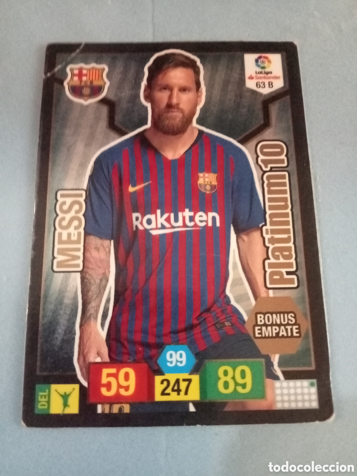 Cromos de f&uacute;tbol: Cromo 63B Messi Adrenalyn XL 2018-19