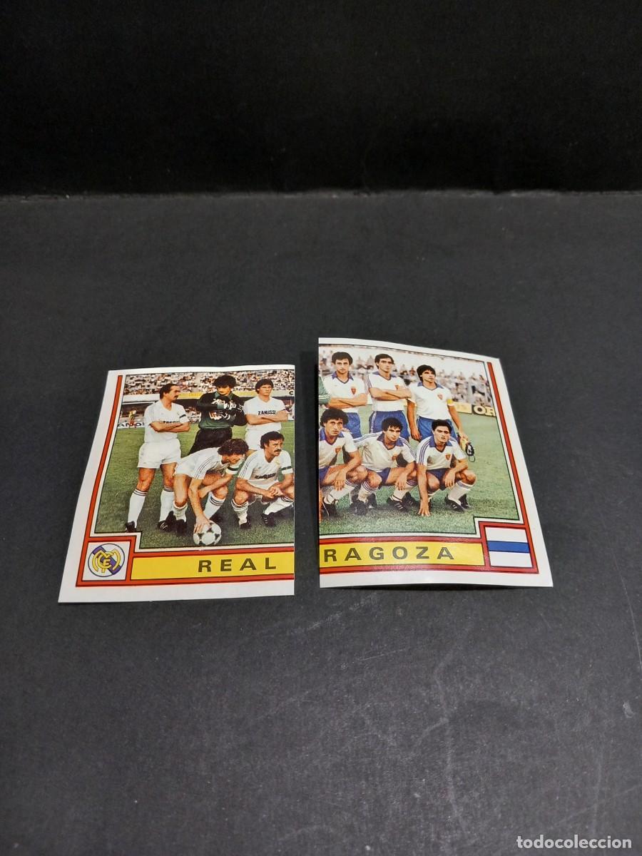 Cromos de f&uacute;tbol: REAL ZARAGOZA CROMO DOBLE FUTBOL 1983 PANINI PANRICO NUNCA PEGADOS / COMPRA MIN&Iacute;MA 5 &euro;
